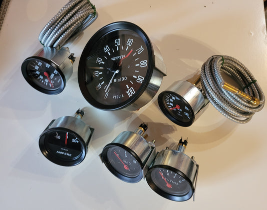 Ferrari 330 P3 P4 / 206 SP complete set gauges Veglia Borletti Refurbished