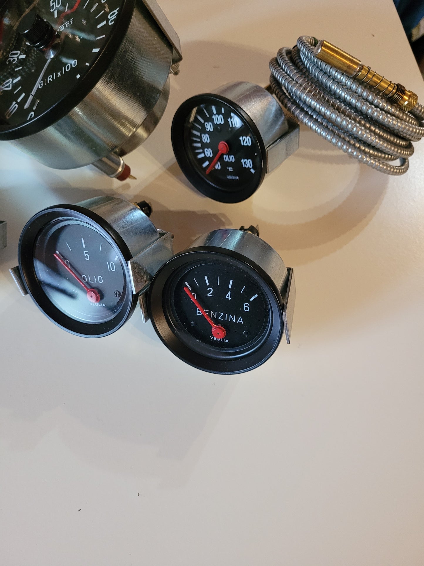 Ferrari 330 P3 P4 / 206 SP complete set gauges Veglia Borletti Refurbished