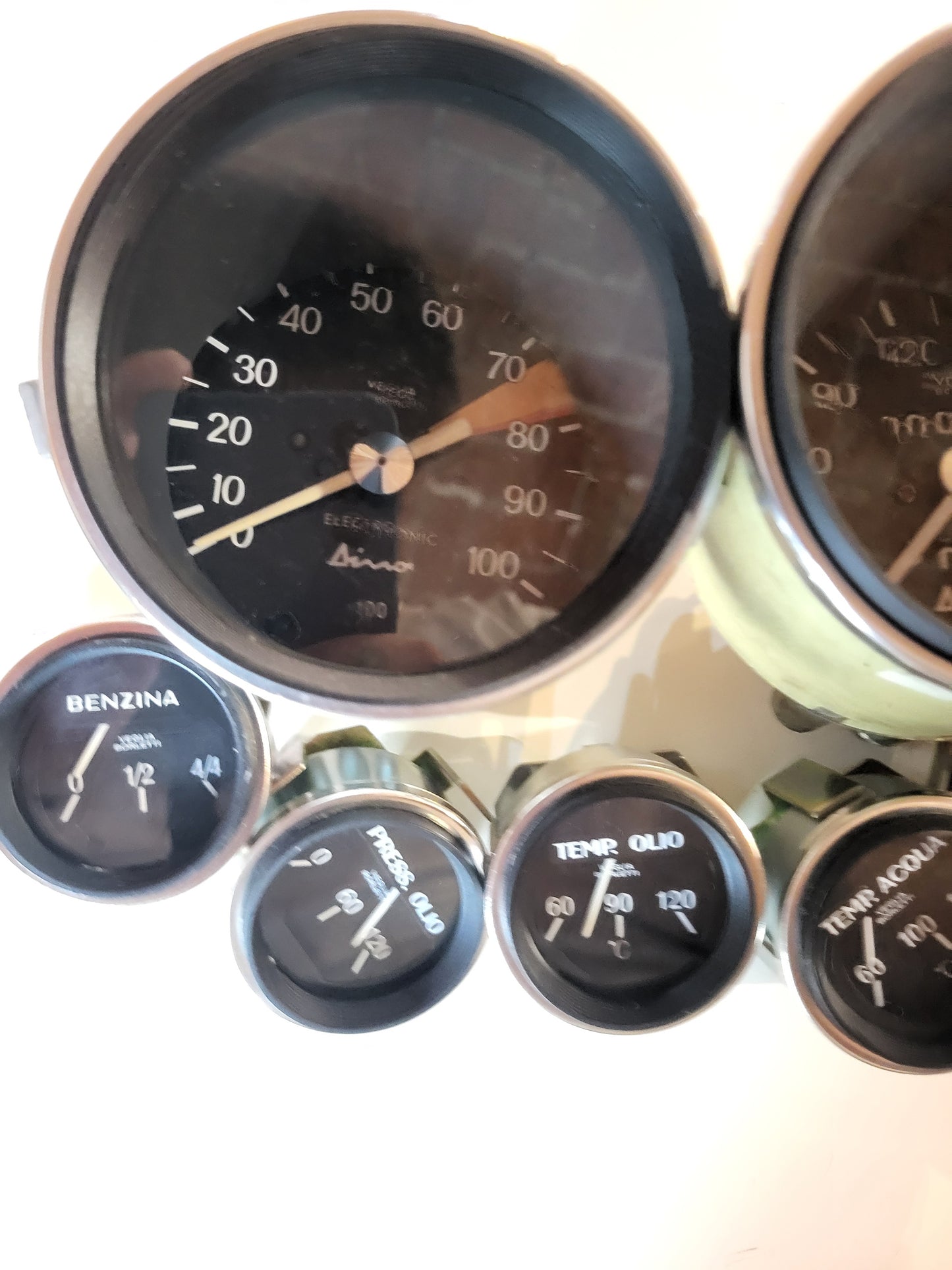 Ferrari Dino 246 GTS complete set gauges Veglia Borletti Refurbished