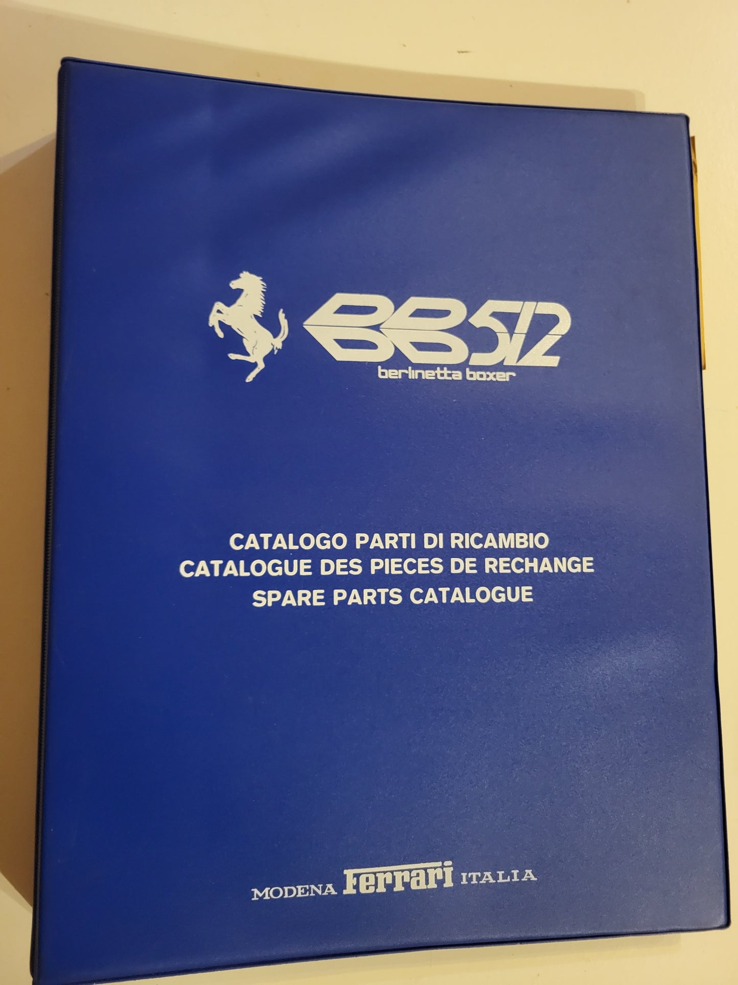 Ferrari 512 BB Spare Parts Catalog 1978 excellent condition