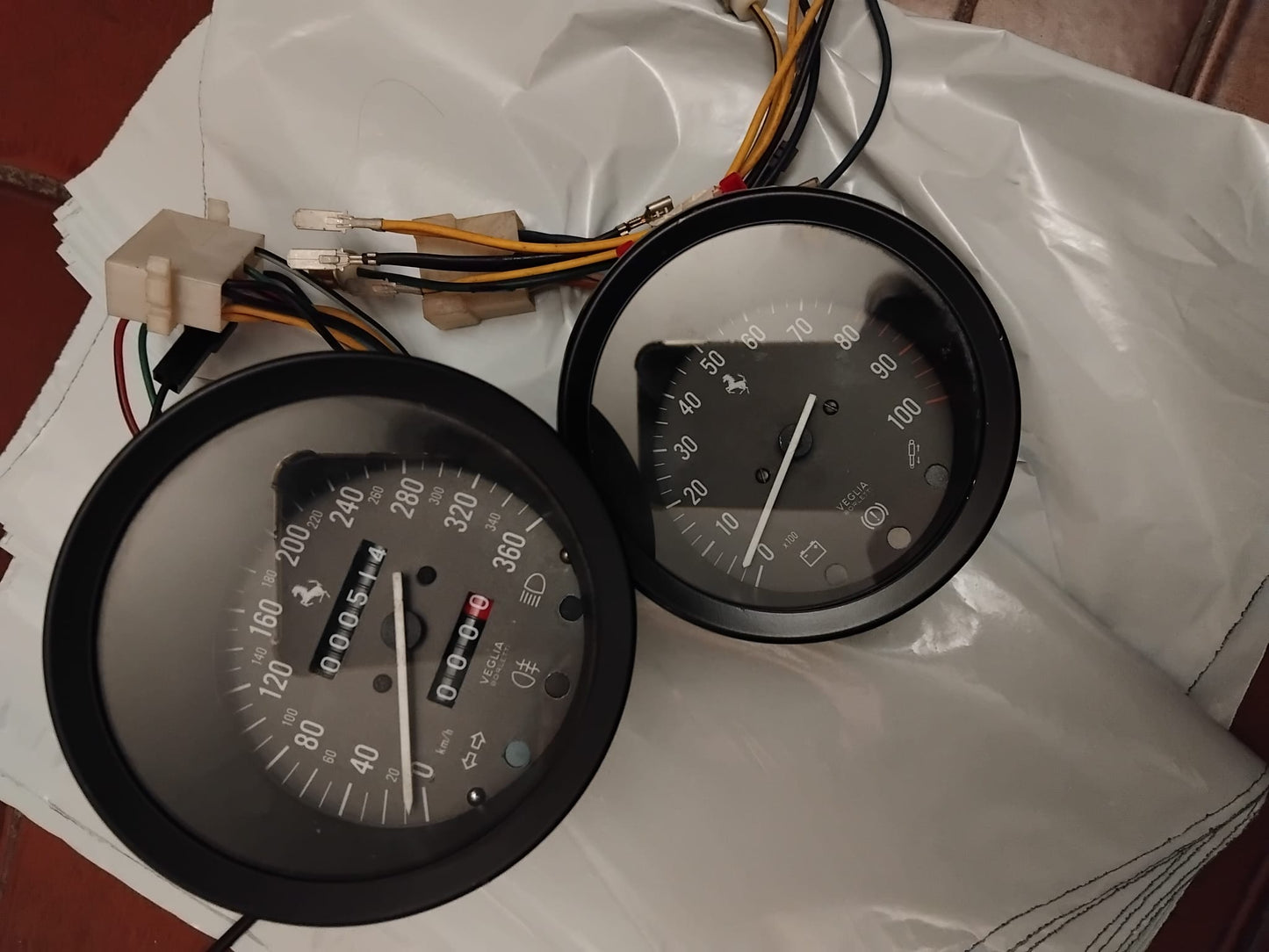 Ferrari F40 Speedometer & Tachometer Veglia Borletti Refurbished