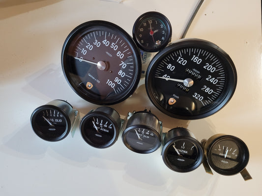 Lamborghini Miura P400 Jaeger complete set gauges refurbished