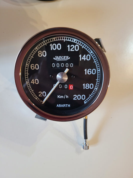 Fiat 850 Abarth Speedometer Jaeger Refurbished