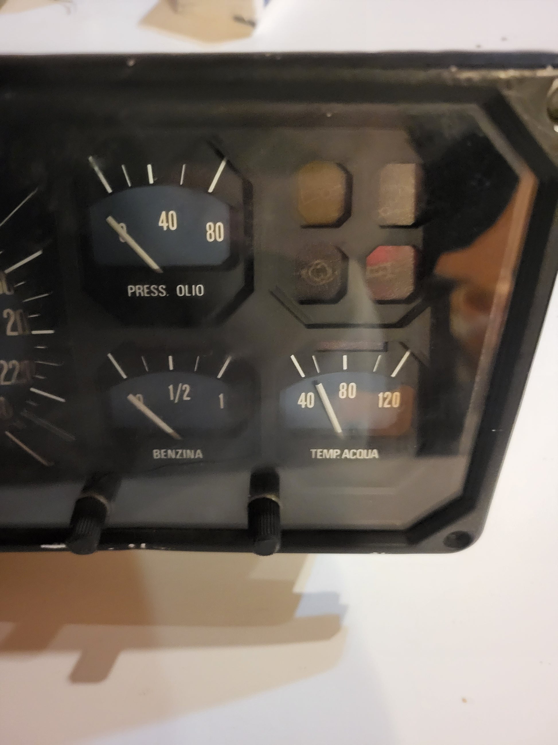 Alfa Romeo Alfetta GTV complete cluster set Jaeger original one - AUTOVIVA PASSION