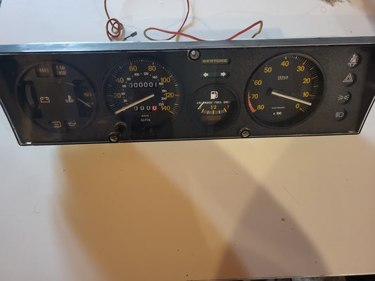 Fiat X-1/9 Bertone complete dashboard MPH Veglia Borleti original one - AUTOVIVA PASSION