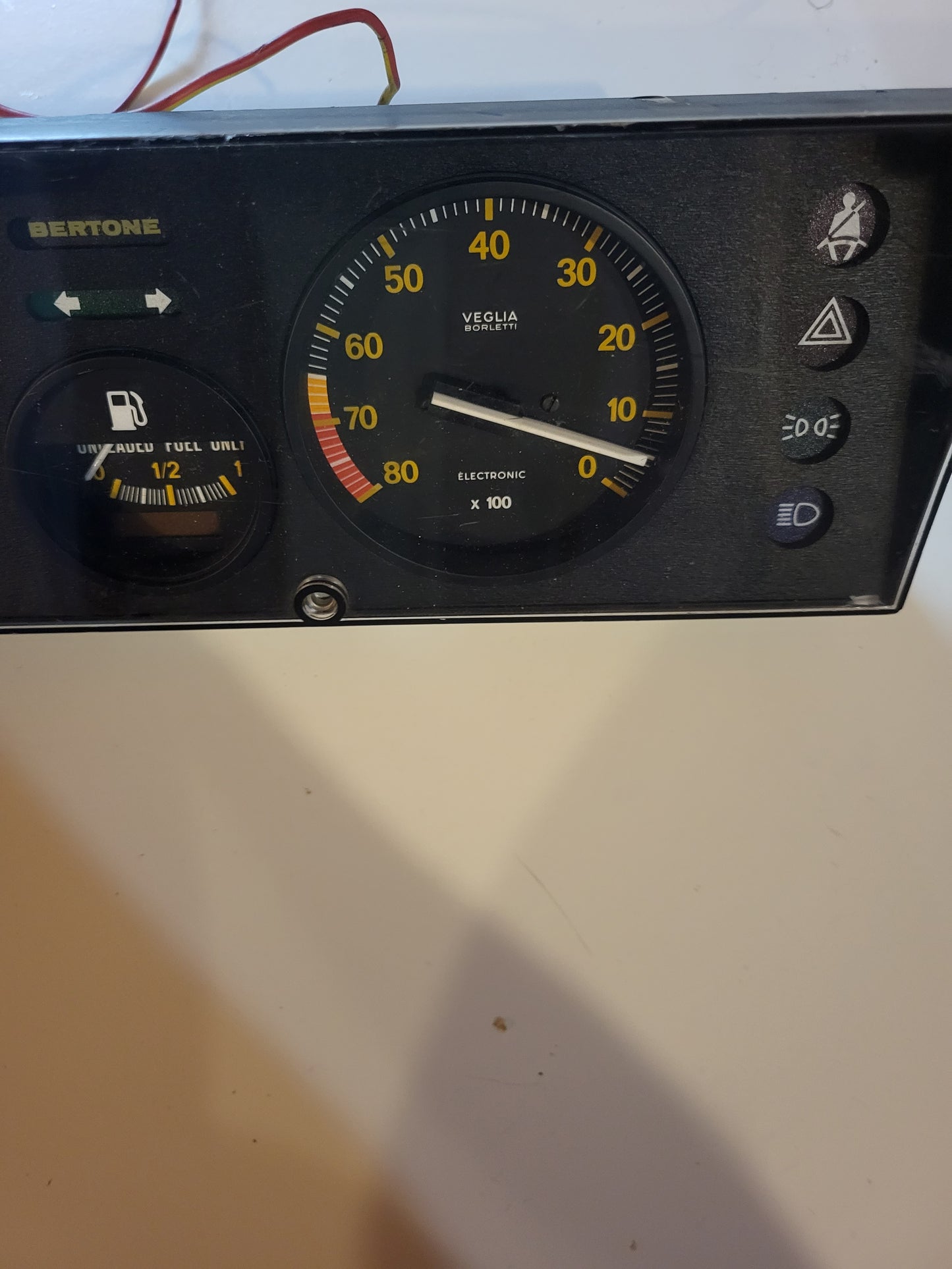 Fiat X-1/9 Bertone complete dashboard MPH Veglia Borleti original one - AUTOVIVA PASSION