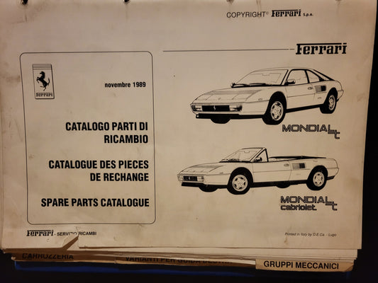 Ferrari 308 GTB GTS Ersatzteilkatalog 1980, ausgezeichneter Zustand 