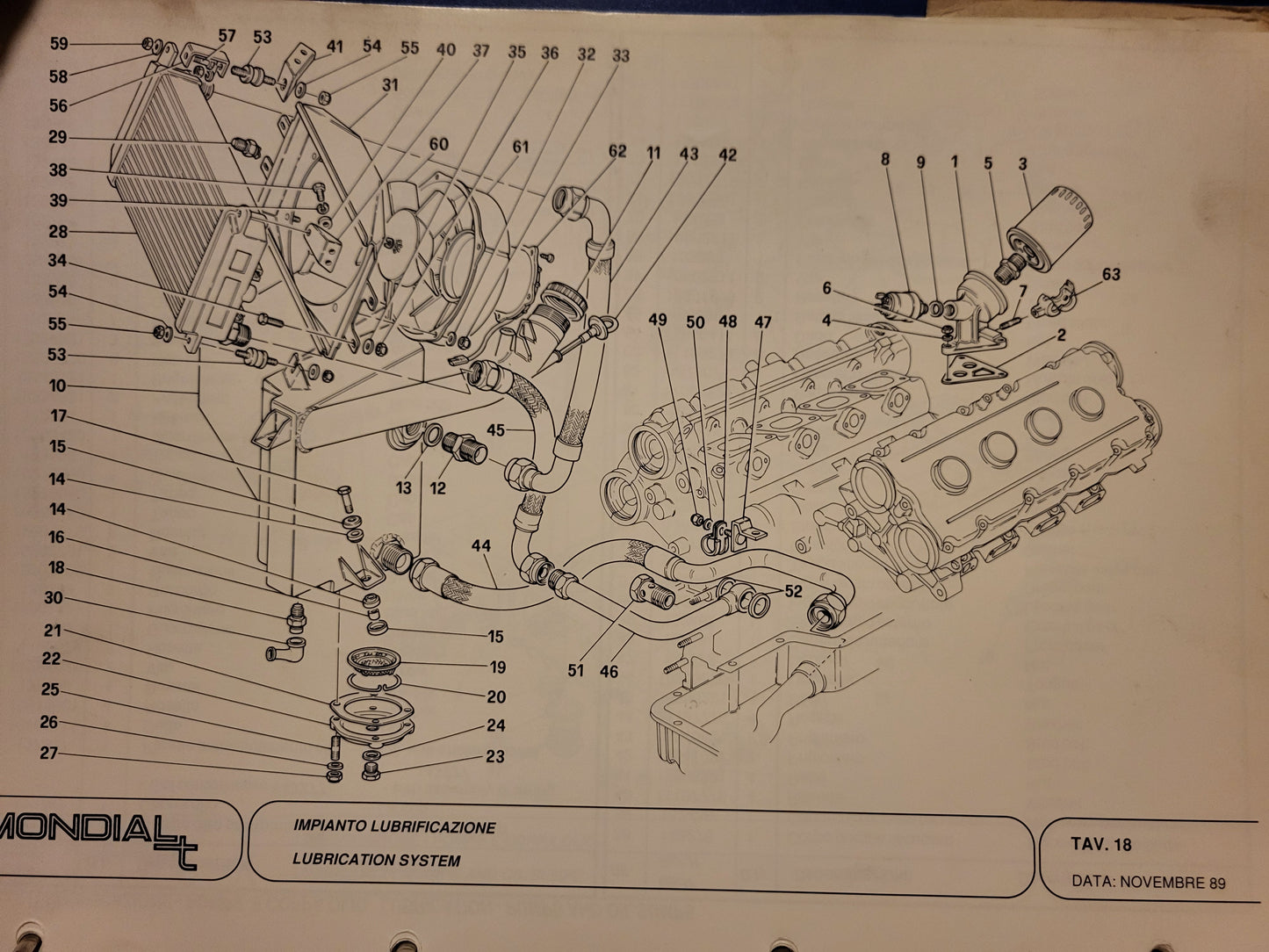 Ferrari 308 GTB GTS Ersatzteilkatalog 1980, ausgezeichneter Zustand 