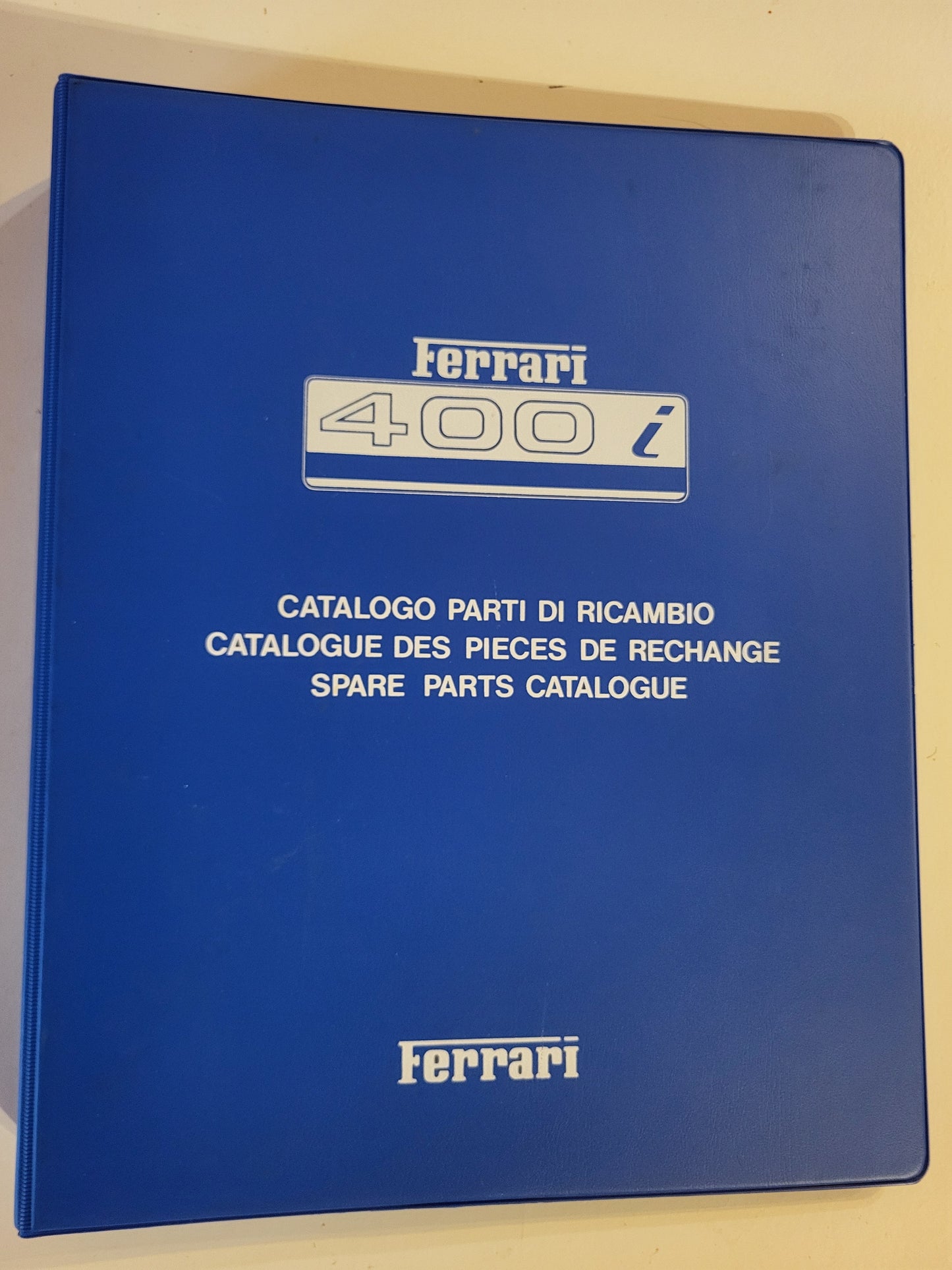 Ferrari 400i Spare Parts Catalog 1978 excellent condition - AUTOVIVA PASSION