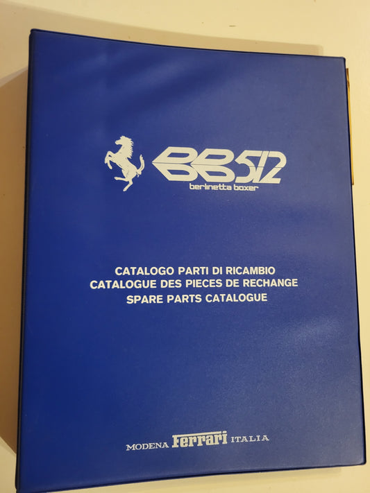 Catalogue de pièces de rechange Ferrari 308 GTB GTS 1980 en excellent état