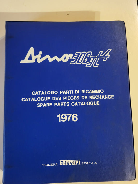 Catalogue de pièces de rechange Ferrari 308 GTB GTS 1980 en excellent état