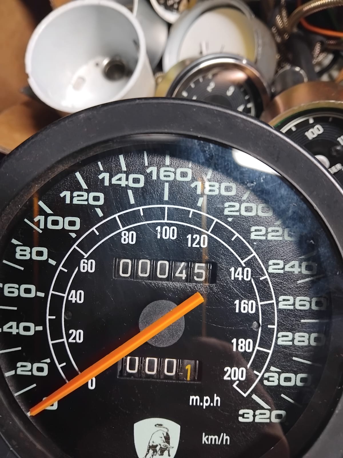 Lamborghini Miura P400 SV Drehzahlmesser Jaeger generalüberholt 