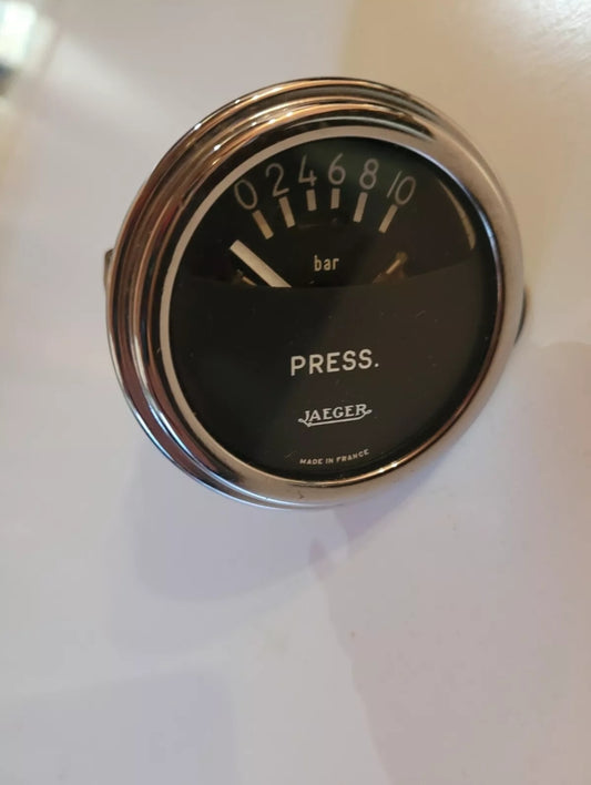 Alfa Romeo TZ1 Oil pressure gauge Jaeger original one - AUTOVIVA PASSION