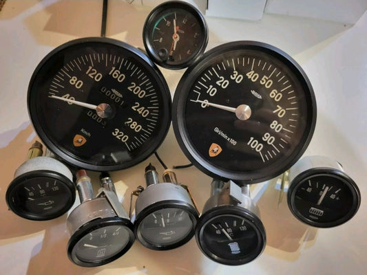 Lamborghini Miura P400 SV Jaeger complete set gauges refurbished